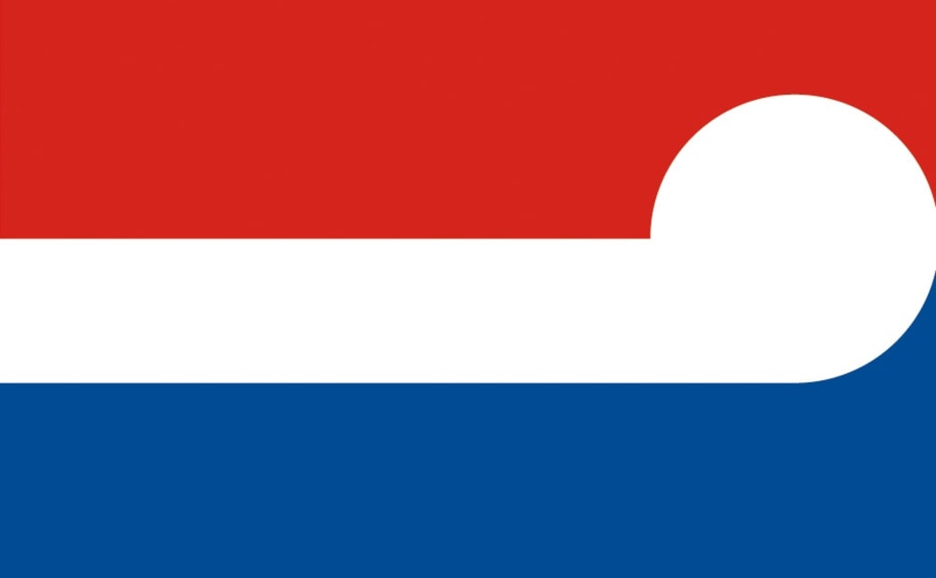One of a series of tri-colour designs submitted by Chris Wadsworth, from Auckland.