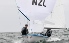 Sailors Jo Aleh and Polly Powrie take part in the Olympic Games in Rio.