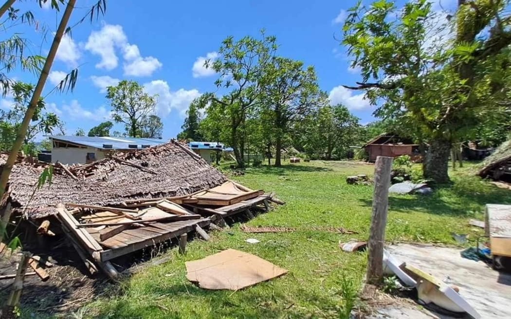 Cyclone Lola damage West Ambrym, on Ambrym island in Vanuatu