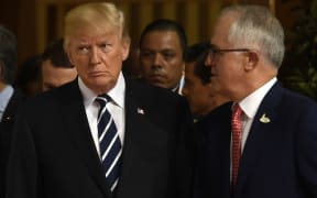 US President Donald Trump and Australian PM Malcolm Turnbull.
