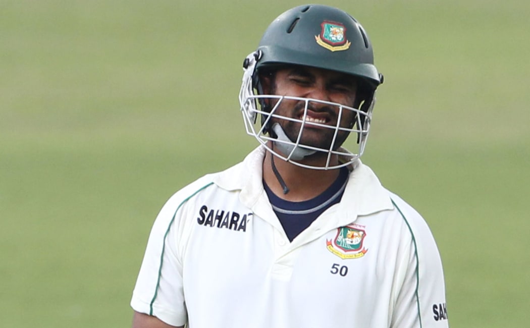 The Bangladesh batsman Tamim Iqbal.