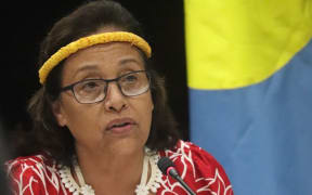 Hilda Heine president of the Marshall Islands.