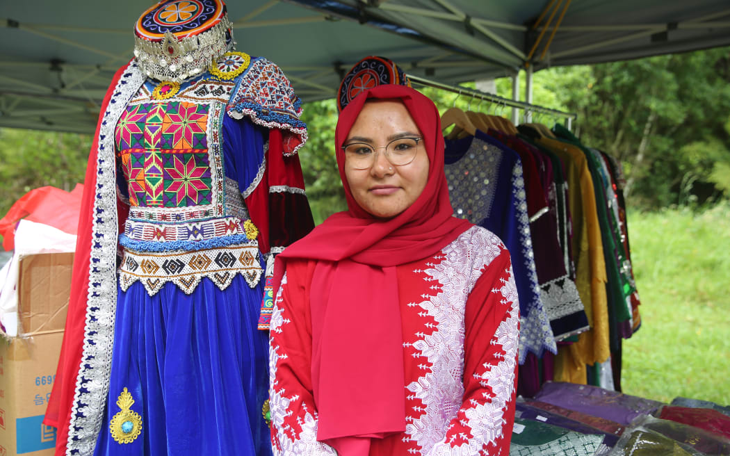 Ziba fashion co-owner Shookria Basir says having cultural exhibitions at events like the Aotearoa Afghanistan Marathon can help children and future generations learn and teach others about their identity.