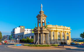 Clock tower at Invercargill, New Zealand