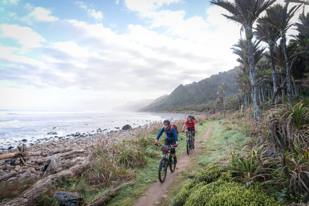 Mountain bikes are permitted on New Zealand’s Heaphy Track for some of the year.