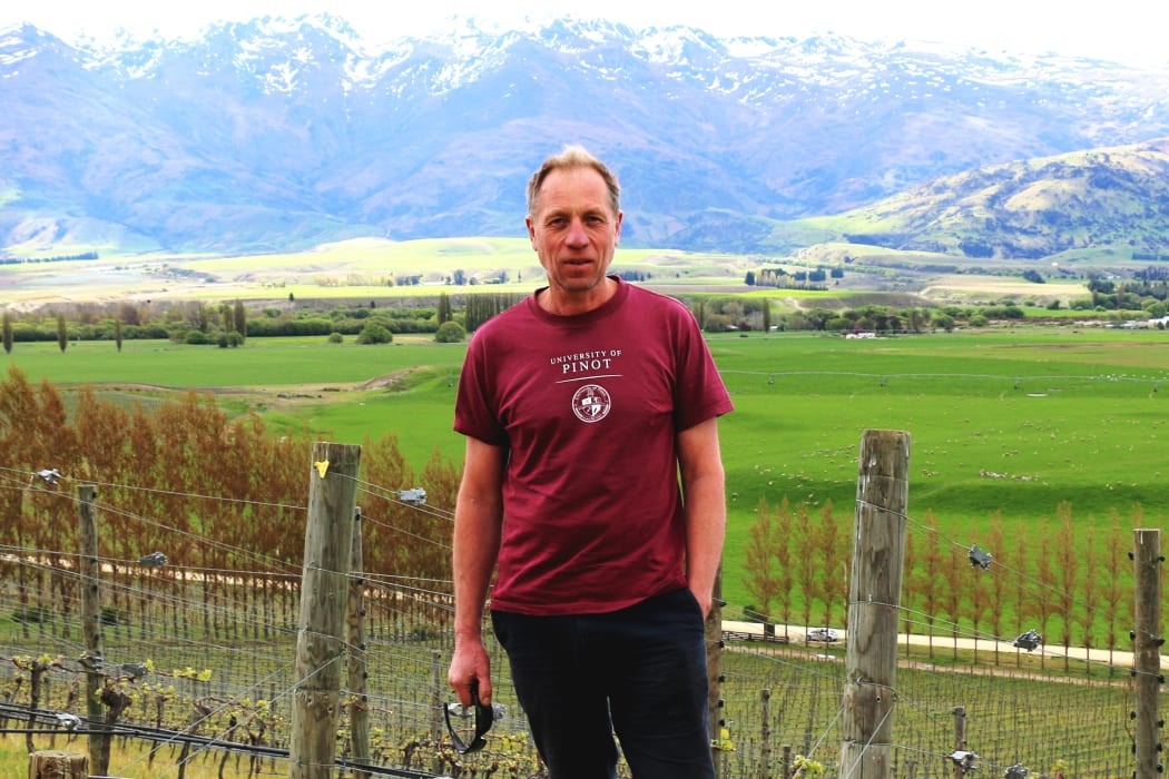 Rudi Bauer at the Quartz Reef Bendigo Vineyard.