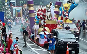 Auckland's 2025 Santa Parade on Mayoral Drive.