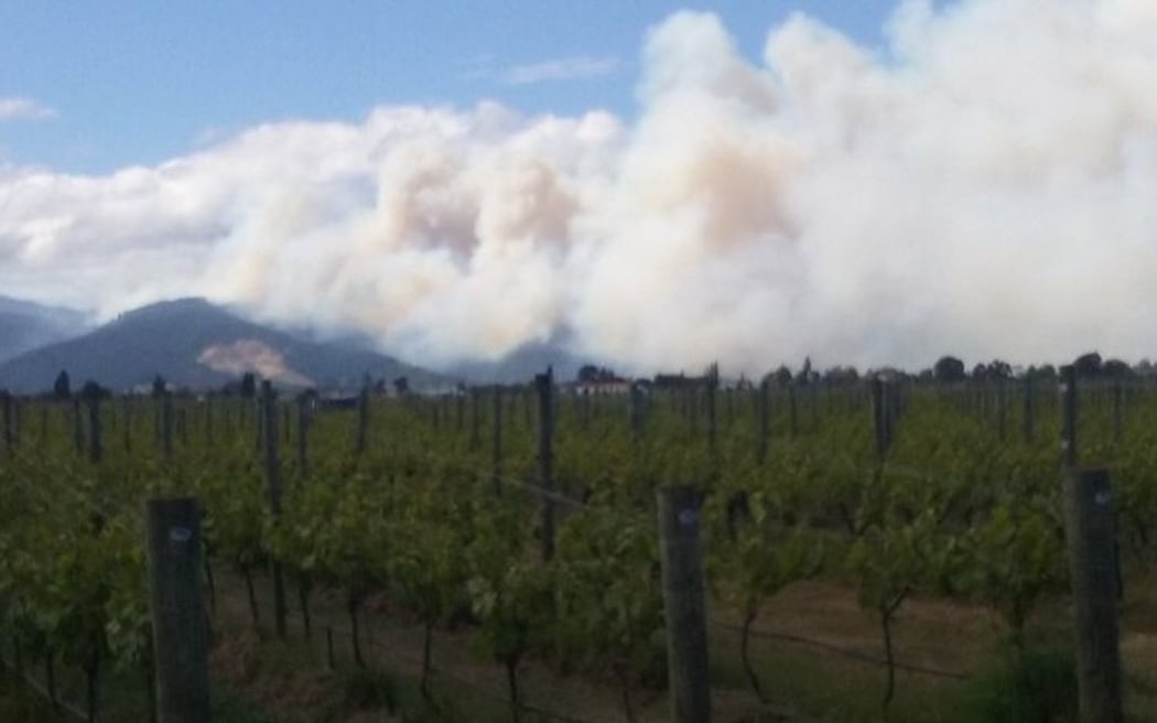 Fire in Wairau Valley 10 December 2015