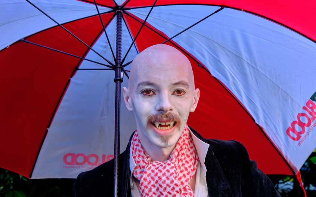 Ruthven Allimrac of the Radical Action Faction emerged from the shadows to present his vision for Dunedin.