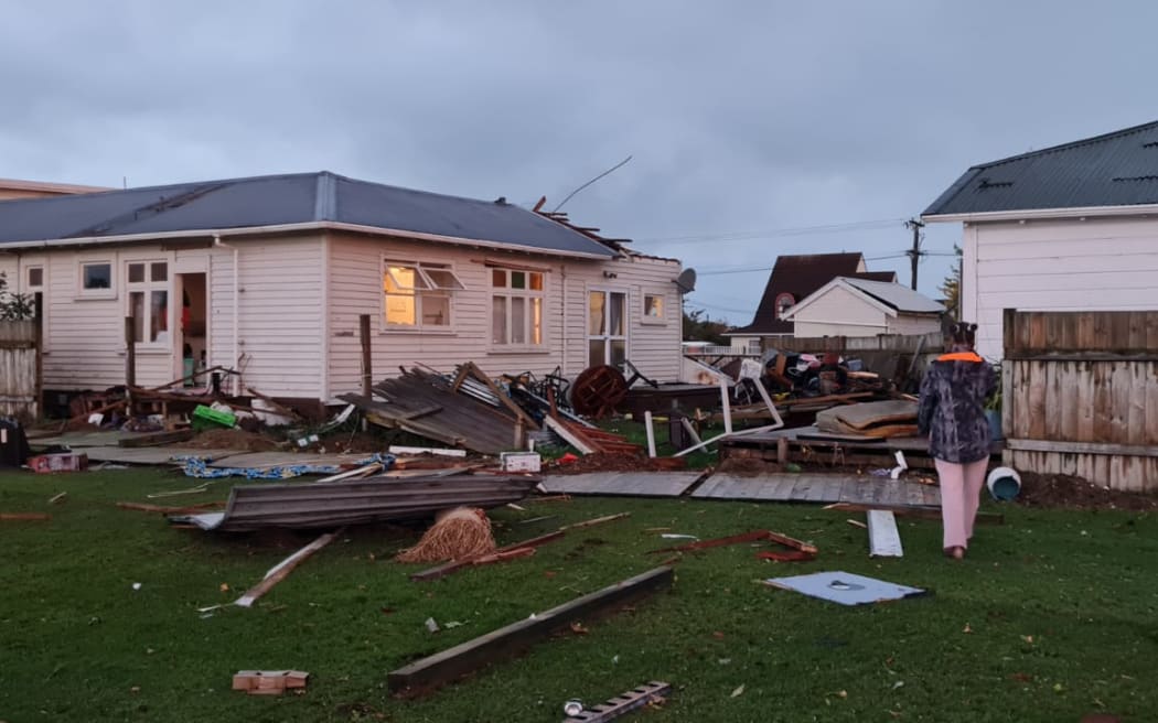 Several homes were badly damaged in Levin's tornado on Friday.