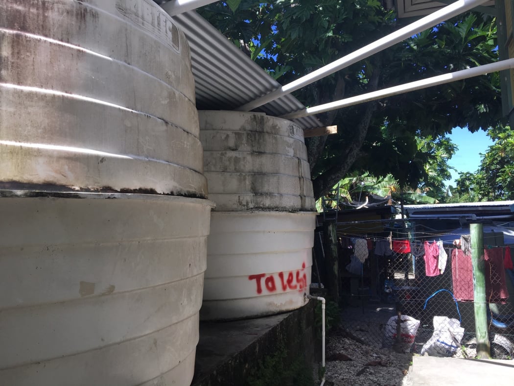 Water tanks on Funafuti are being treated with larvicide to control an outbreak of dengue.