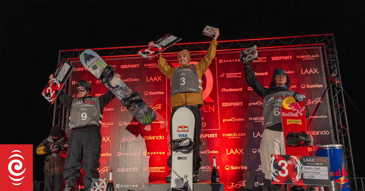 Kiwi snowboarder Campbell Melville Ives earns World Cup silver in Switzerland