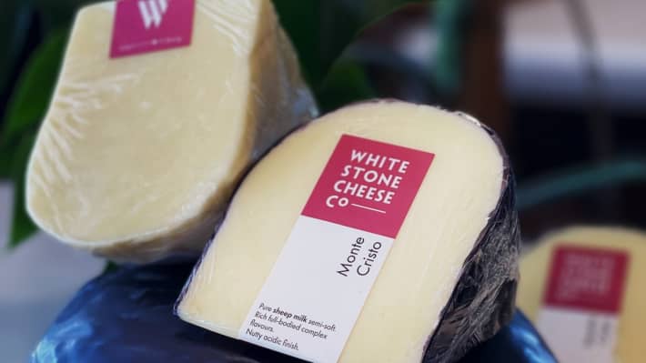Whitestone Cheese Co's sheep milk cheddar, Monte Cristo.