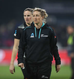 Sophie Devine the New Zealand Captain and Amy Satterthwaite