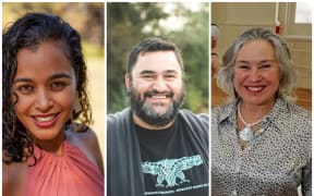 Dione Joseph, Tama Waipara and Lyne Pringle