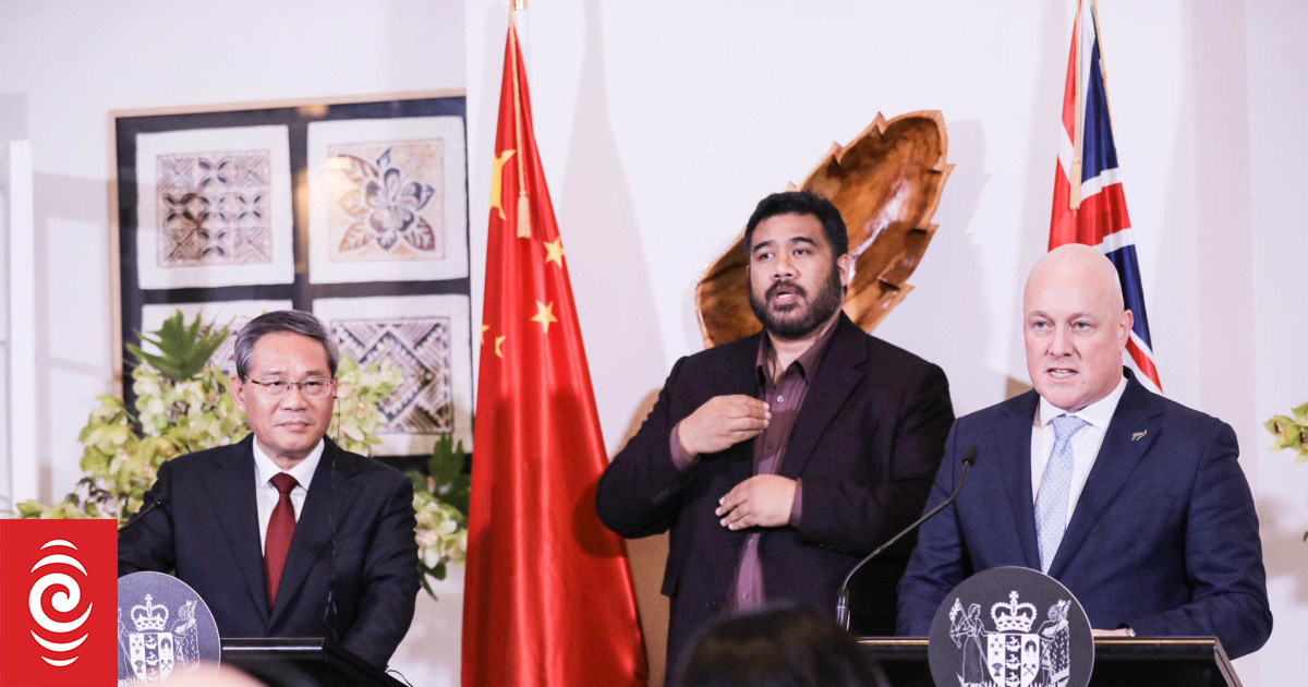 Regarder : Le Premier ministre Christopher Luxon et le Premier ministre Li Qiang prennent la parole lors d’une conférence