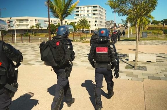 French gendarmes deployed in Dumbéa on 24 June 2024 – Photo NC la 1ère