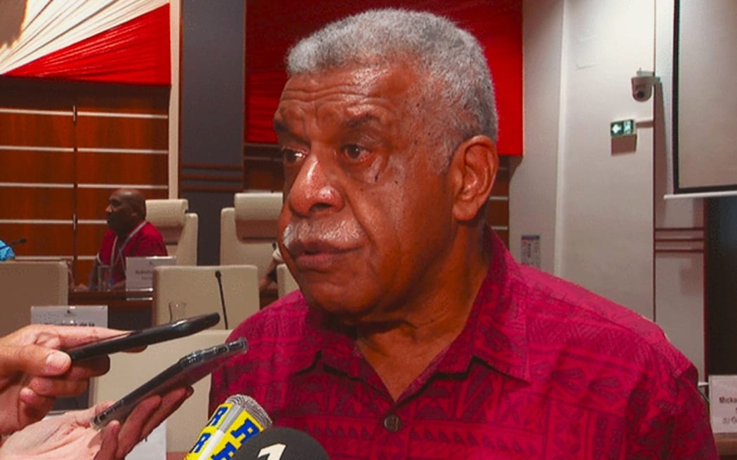 New Caledonia’s President Louis Mapou speaks to local media – PICTURE NC la Première-