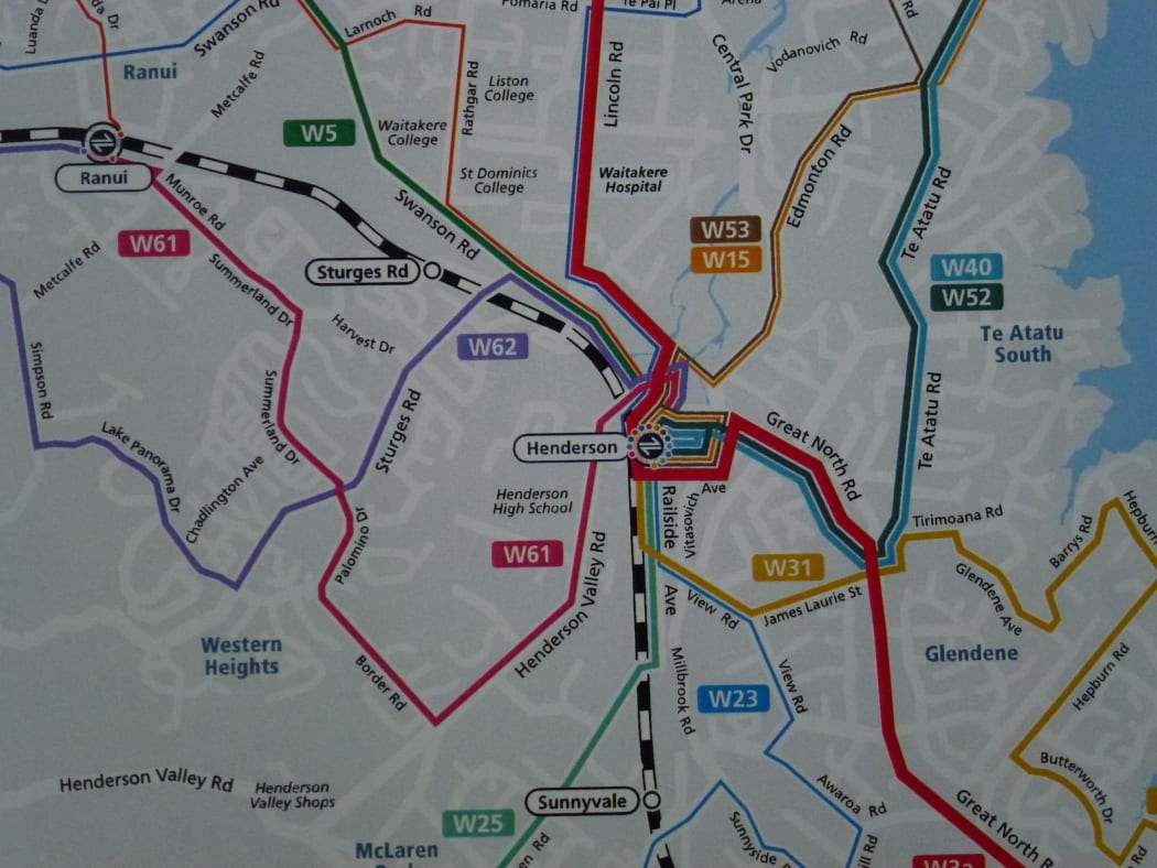 west auckland bus map