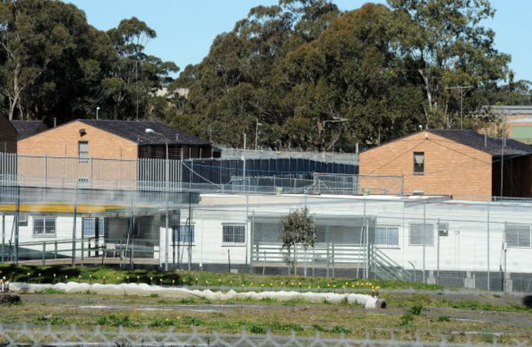 Steel fences surround Villawood Detention Centre in Sydney, which has been used to house refugees and those facing deportation (2010).
