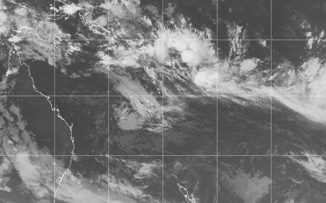 Tropical depression off Fiji