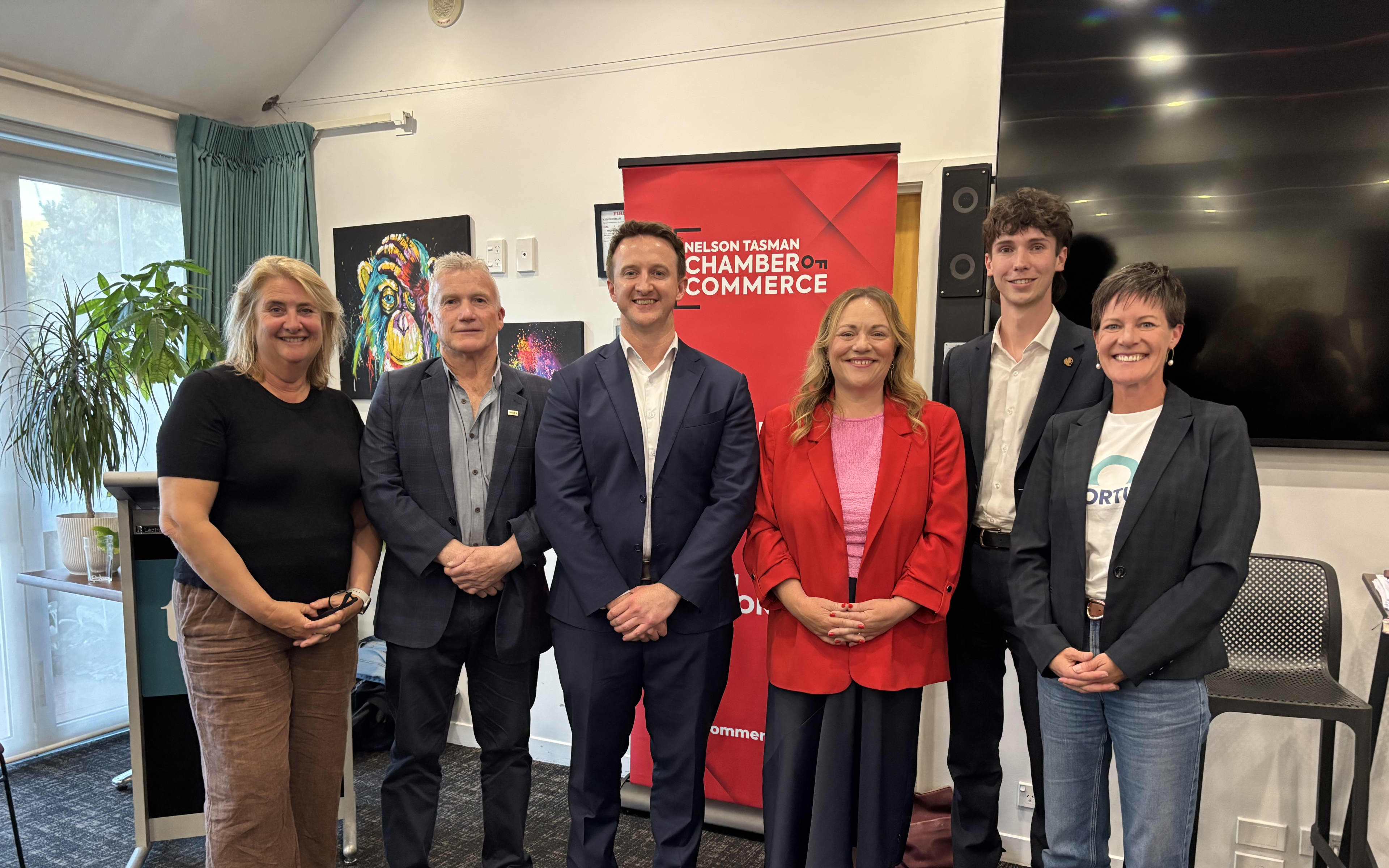 Nelson candidates at the Last Chance Nelson Candidate Debate at the Tides Hotel.
