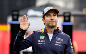 Sergio Perez, before the sprint race at the US Grand Prix in Austin, Texas.