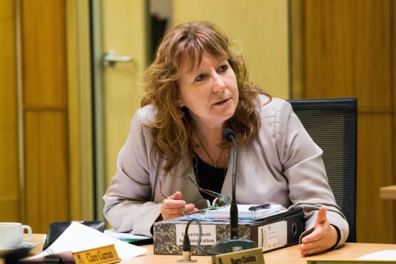 Labour MP for Dunedin South Clare Curran hears submissions to an inquiry on captioning in New Zealand.
