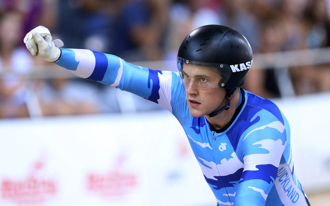 Sam Webster wins another title at the New Zealand National Track Cycling Champs.