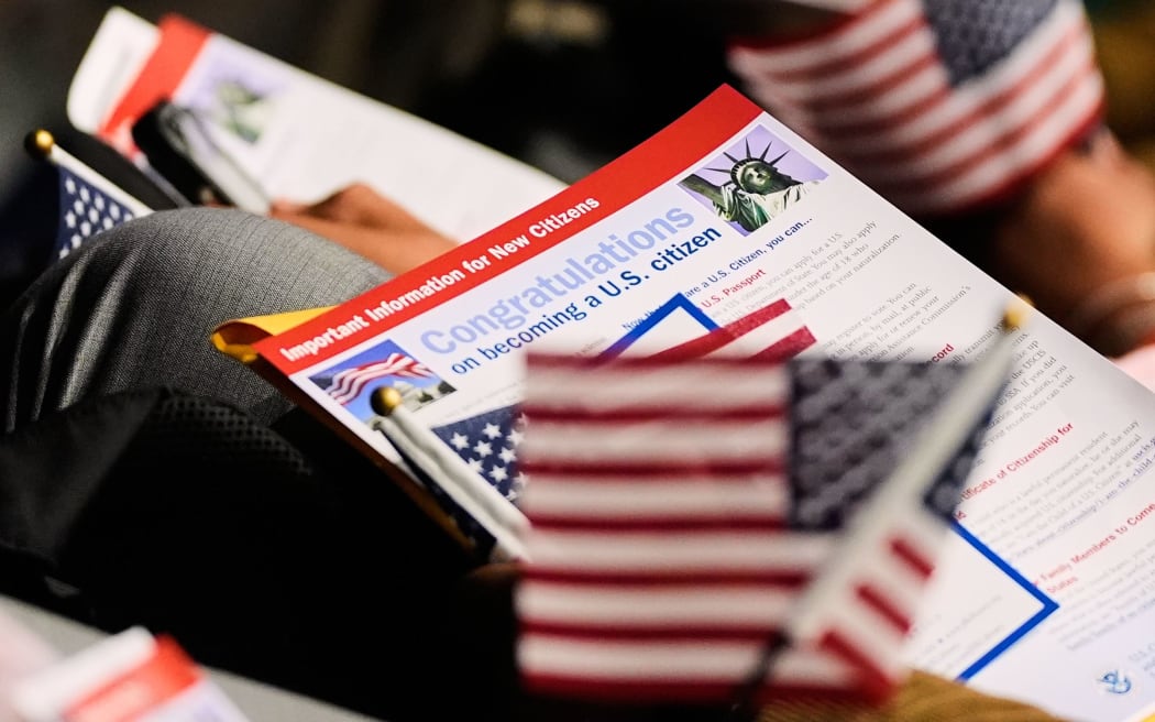 Republican senator Bernie Moreno says that people naturalizing as US citizens should renounce their previous ties.