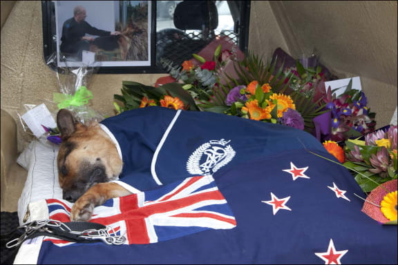 Gage lying in state.