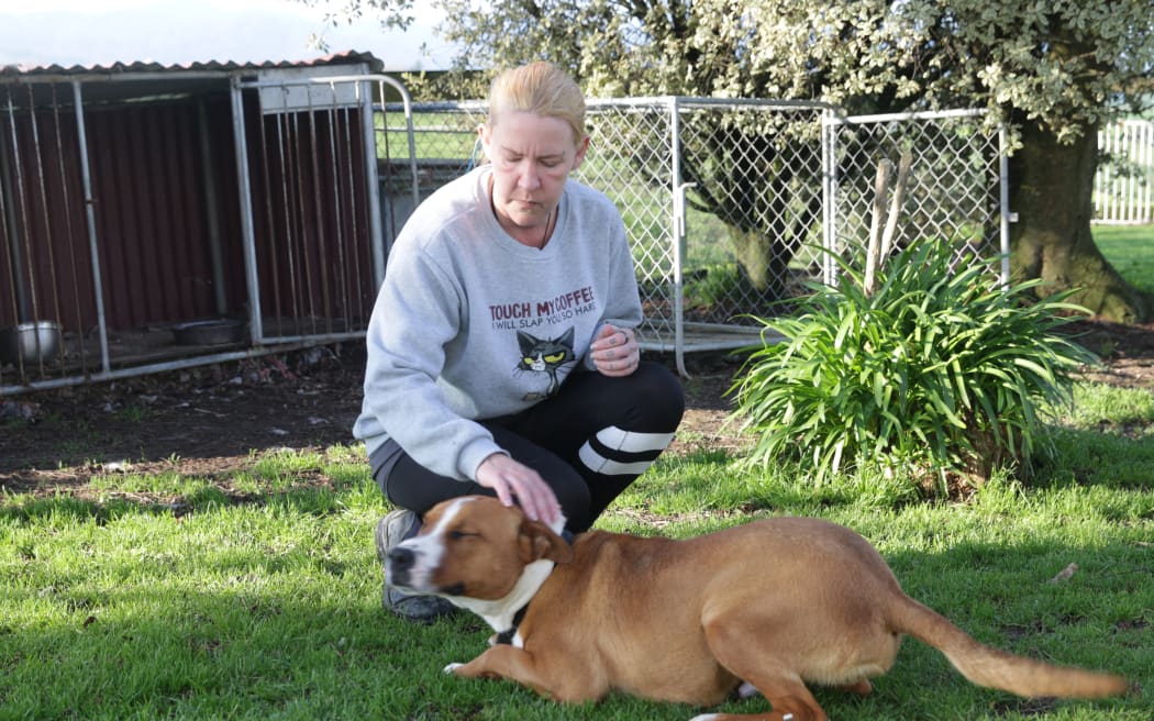 Ruby Wallace & her dog Toby.