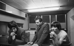 Pete Townshend, Shel Talmy & Keith Moon 1965