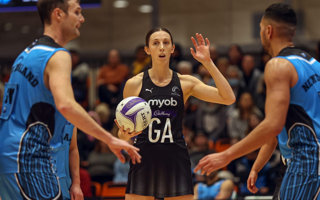 Bailey Mes playing against the Aotearoa Men, 2022.