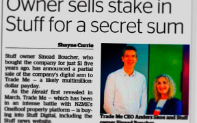 The New Zealand Herald reports the news that its rival has gone into business with Trade Me.
