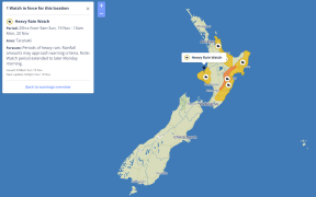 Weather warnings and watches have been issued for the North Island.