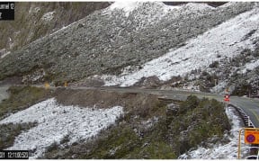 Highway is now open after several days closed due to avalanche risk being high.