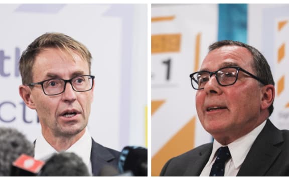 Director-General of Health Dr Ashley Bloomfield and Chief Science Advisor Dr Ian Town.