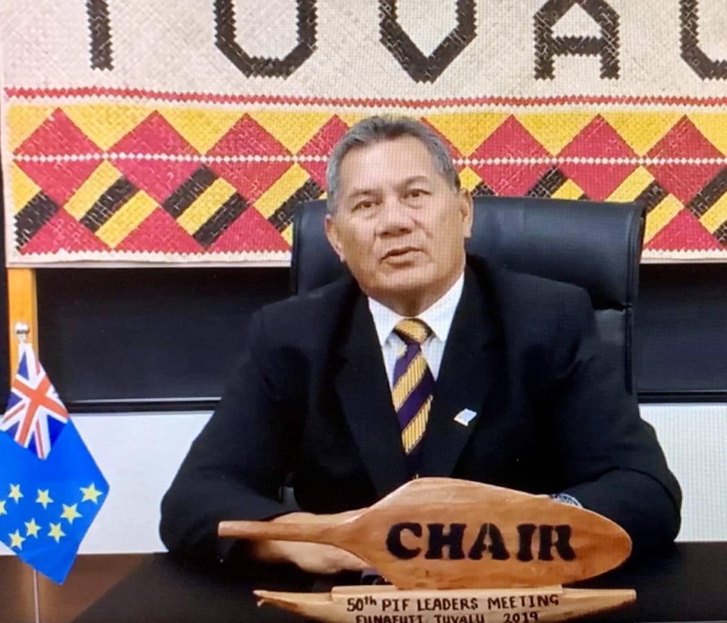 Pacific Islands Forum chair and prime minister of Tuvalu, Kausea Natano.