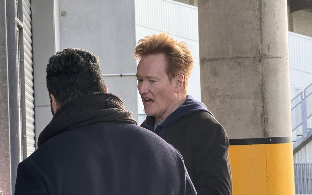 Conan O'Brien at Eden Park.