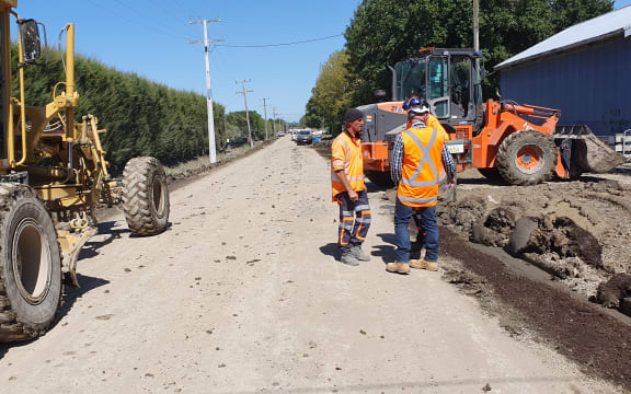 Road repairs are underway in Hawke's Bay.