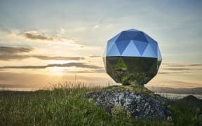 Rocket Lab's Humanity Star satellite.