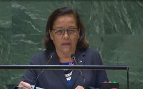President Hilda Heine delivers Marshall Islands statement at the 79th Session of the United Nations General Assembly in New York. 25 September 2024