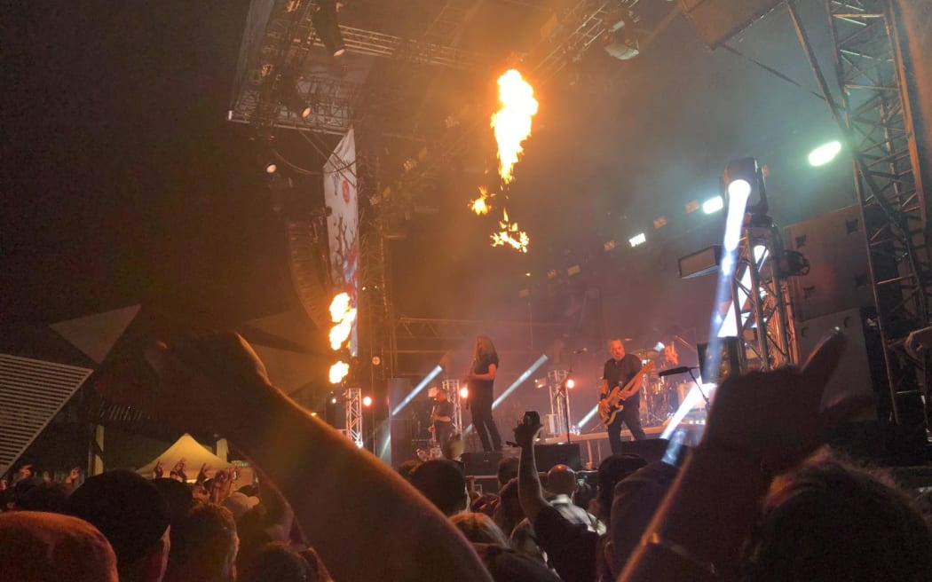 Shihad play their final gig (which turned out to be their penultimate gig), at Homegrown, on the Wellington waterfront, on 15 March, 2025.