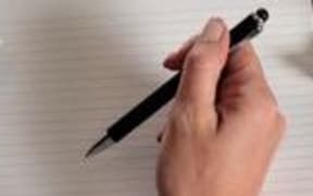 hand with pen