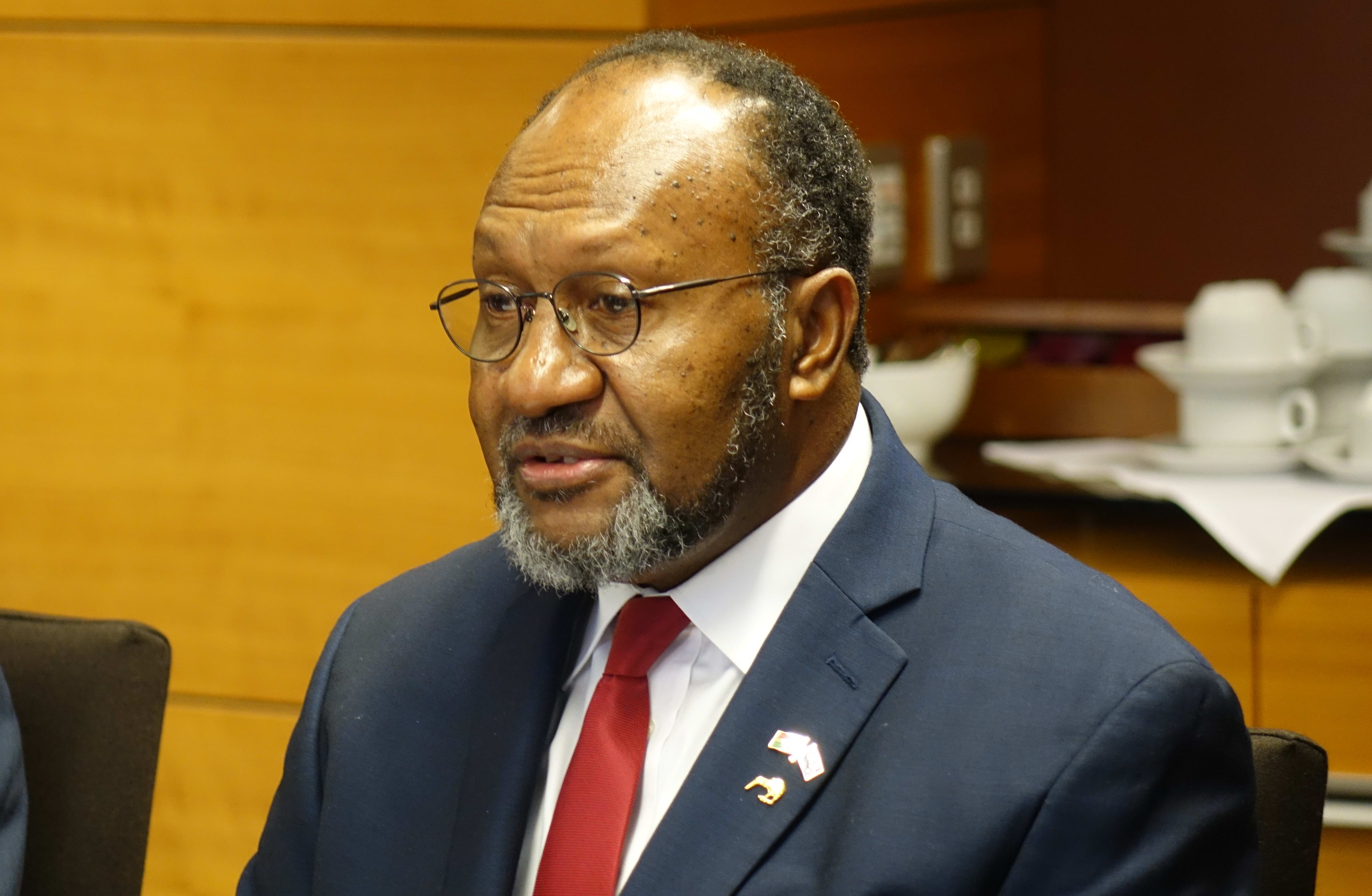 Vanuatu's prime minister Charlot Salwai in New Zealand
