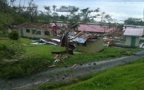 Destruction in the Tailevu province, in Viti Levu, Fiji's largest island, following Cyclone Winston.