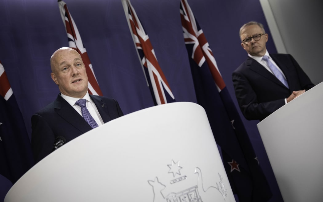 Australian and New New Zealand Prime Ministers Anthony Albanese and Christopher Luxon meet in Sydney