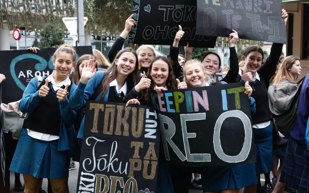 Māori language week parade in Wellington