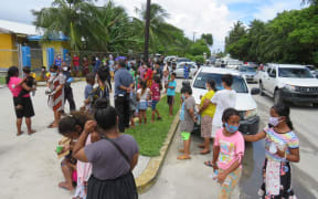Demand for Covid testing and treatment was high last Thursday in Majuro, the day after the Ministry of Health and Human Services established community-based alternative care sites to manage the Covid outbreak. August 2022.